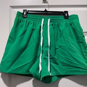 Gianni Bini  Sam Woven Stripe Flat Front Coordinating Drawstring Short